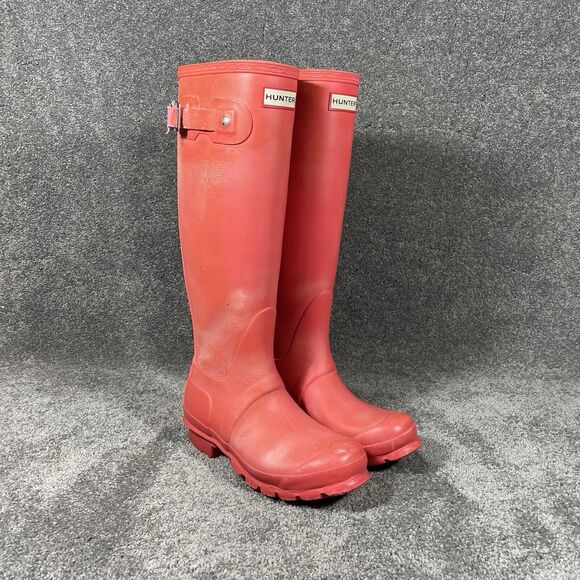 Hunter Original Tall Matte Corral Riding Rain Wellington Boots Women's Size 5 - Picture 1 of 16
